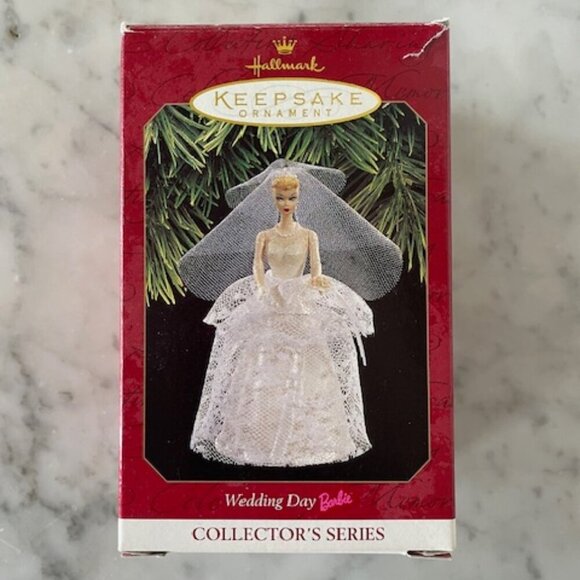 HALLMARK 1997 Collectors Series Wedding Day Barbie Keepsake Ornament IOB - Picture 7 of 14